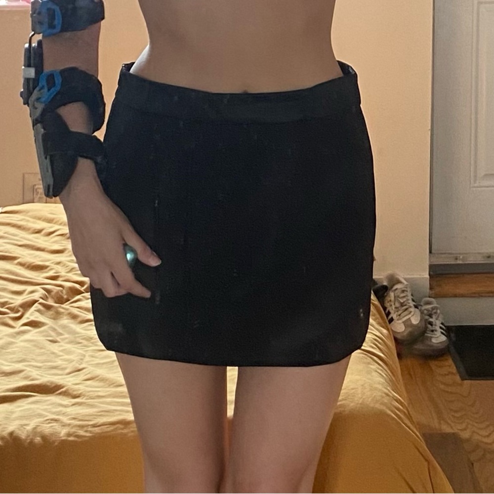 Black Zara mini skirt